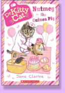 Thistletown's special birthday picnic has stopped because Nutmeg is not well.  Lucky that Dr. Kitty Cat and Peanut are close by!